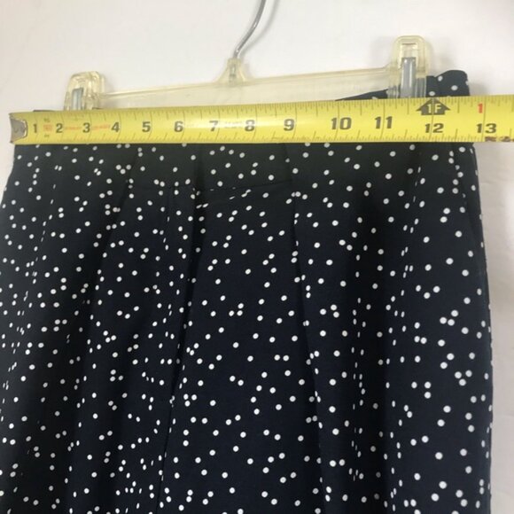 Frank And Oak NEW Polka Dot Trousers Pants Pleats Zipper Fly Pockets Lined Wide - Picture 14 of 16